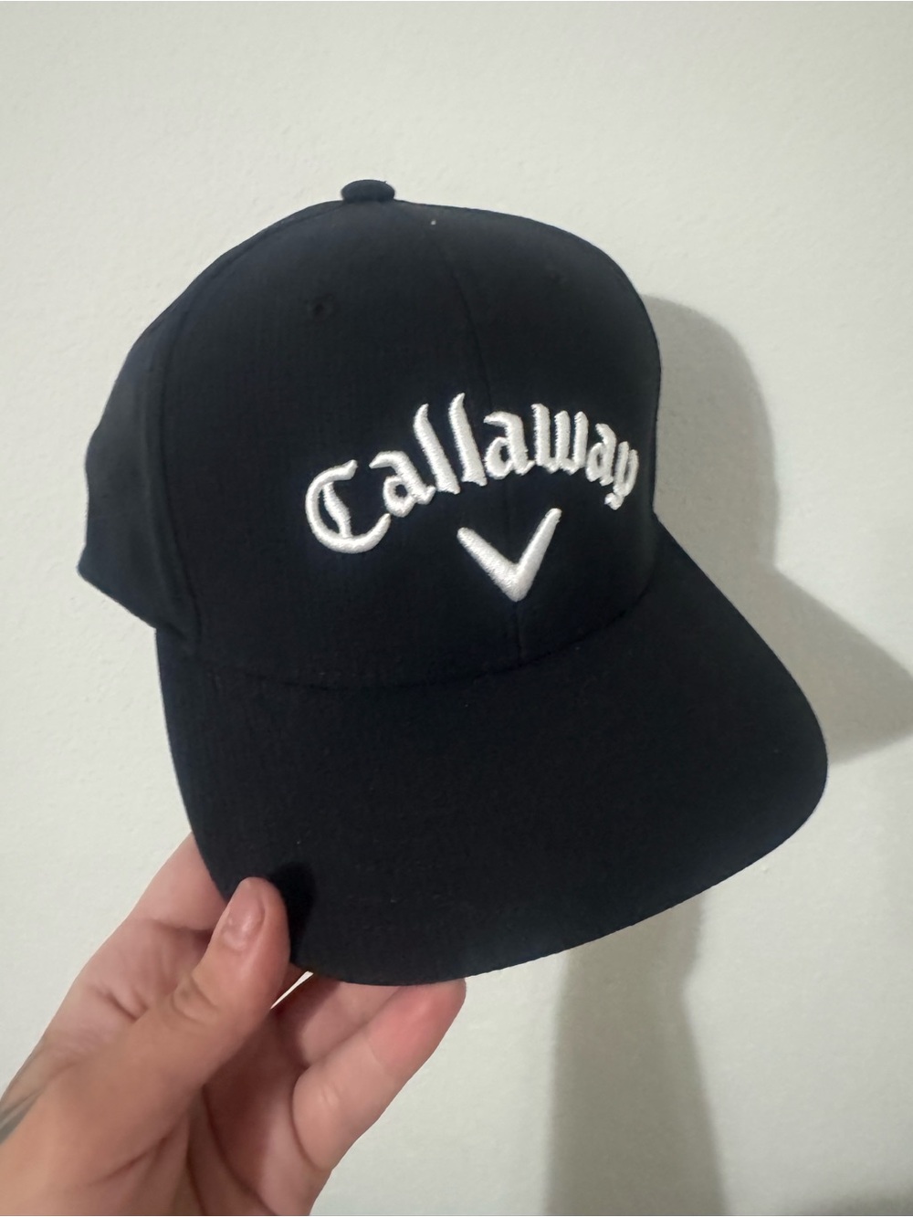 Callaway Black Cap with White Logo Accent